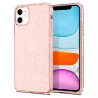 Силиконовый чехол "Bling Diamond" с блестками для iPhone 11 Розовый