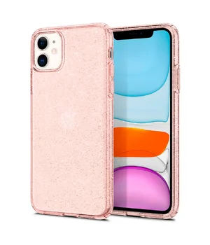 Силиконовый чехол "Bling Diamond" с блестками для iPhone 11 Розовый Силиконовый чехол "Bling Diamond" с блестками для iPhone 11 Розовый