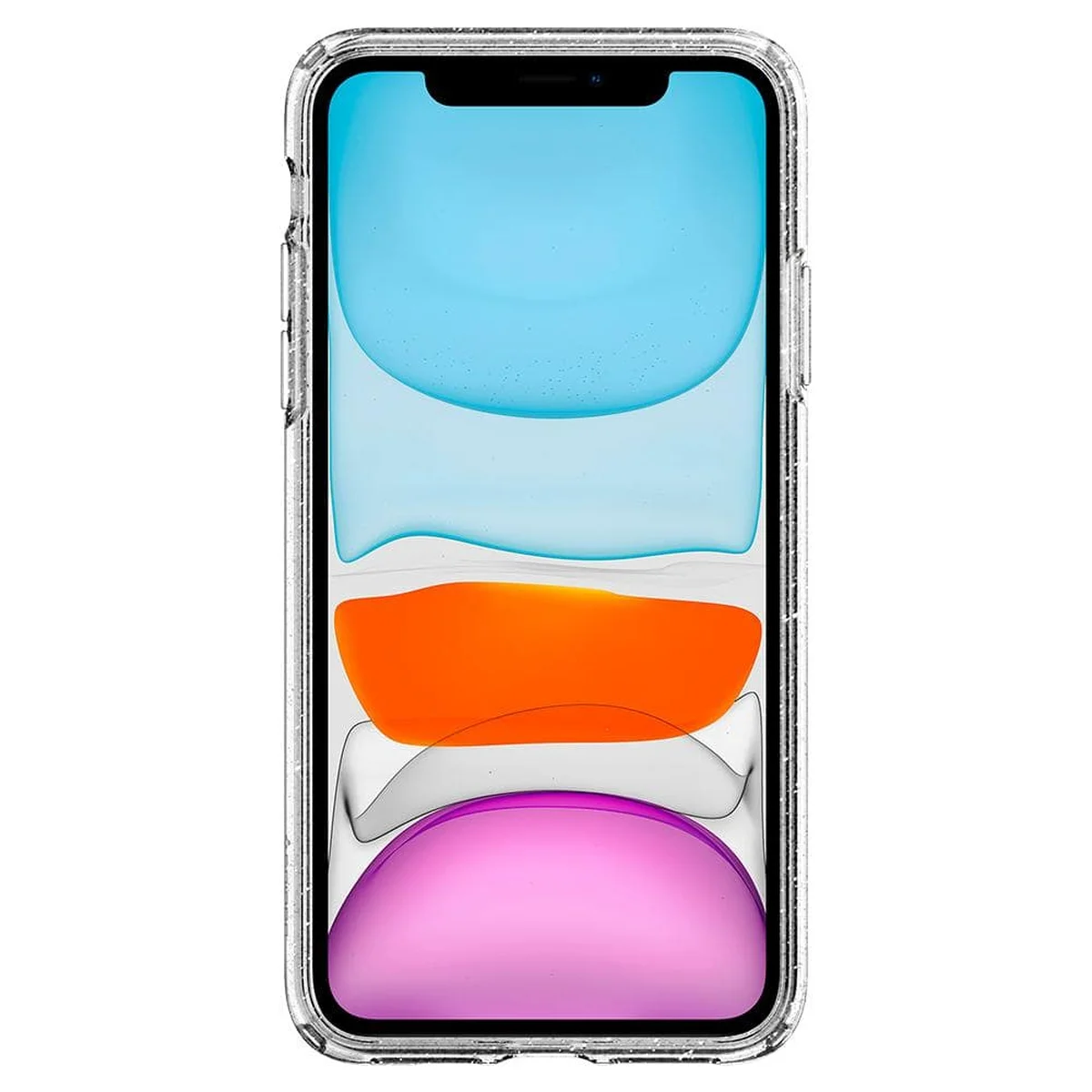Силіконовий чохол "Bling Diamond" з блискітками для iPhone 11 Прозорий