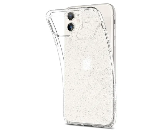 Силіконовий чохол "Bling Diamond" з блискітками для iPhone 11 Прозорий