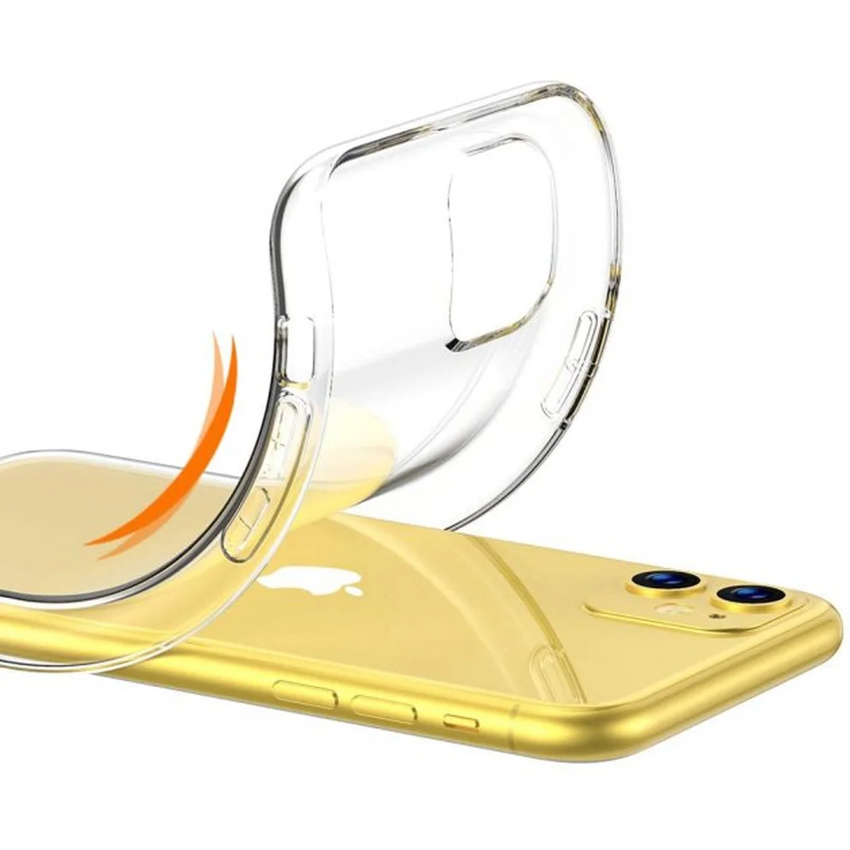 Силиконовый чехол "Thin Transparent" для Apple iPhone 11 Бесцветный (Прозрачный)