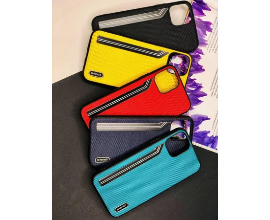 TPU чехол SHENGO Textile series для Apple iPhone 11 Pro (5.8") Черный