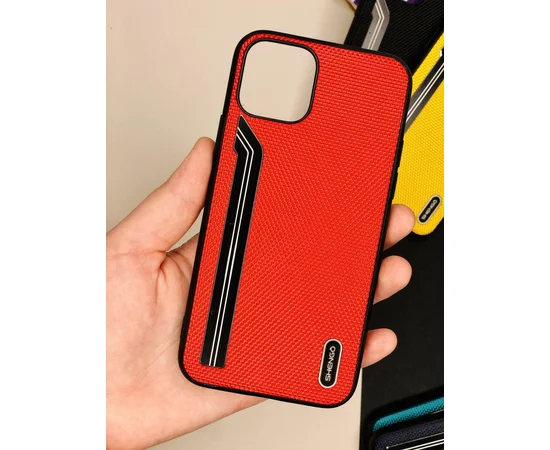 TPU чохол SHENGO Textile series для Apple iPhone 11 (6.1 ") Червоний
