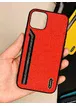 TPU чохол SHENGO Textile series для Apple iPhone 11 (6.1 ") Червоний