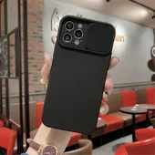 Силиконовый чехол "Lens Protection" для iPhone 12 Pro Черный