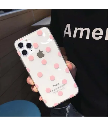 Силіконовий чохол "USLION" Pink dots для iPhone 12 Pro / 12