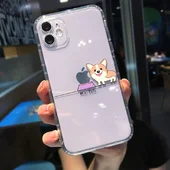 Силиконовый чехол "Mini Pets" Корги для iPhone 12