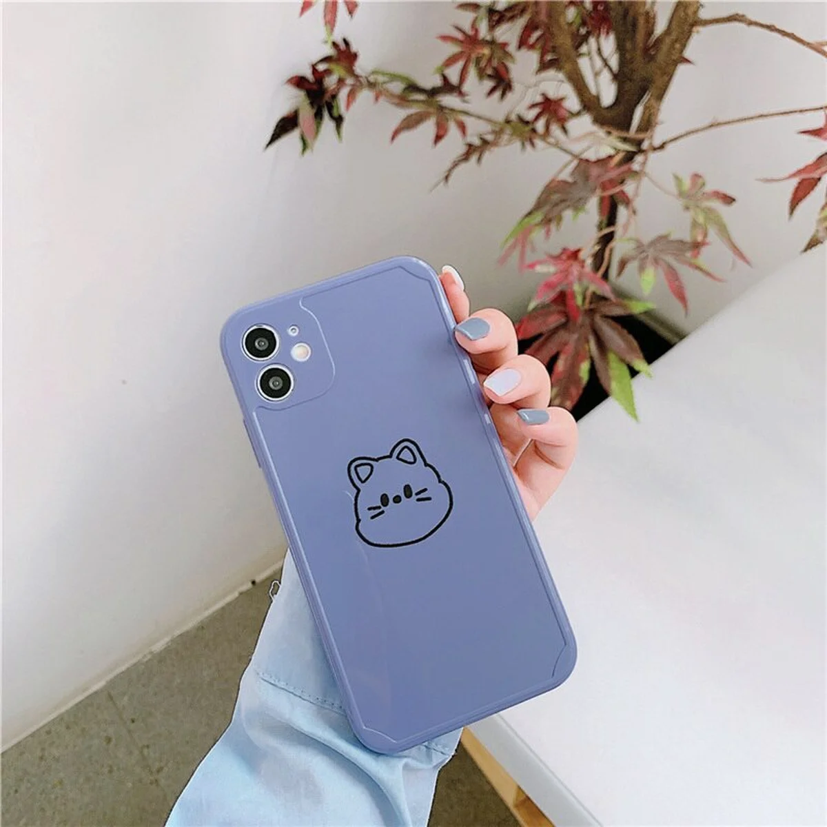 Силиконовый чехол "Mini Cute" Kitty для iPhone 12