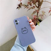 Силиконовый чехол "Mini Cute" Kitty для iPhone 12