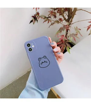 Силіконовий чохол "Mini Cute" Kitty для iPhone 12