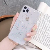 Силиконовый чехол прозрачный "Moskado" звездочки для iPhone 12 Pro / 12