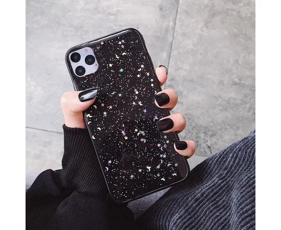 Силіконовий чохол чорний "Moskado" космос для iPhone 12 Pro / 12