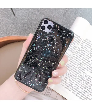 Силіконовий чохол чорний "Moskado" зірочки для iPhone 12 Pro / 12