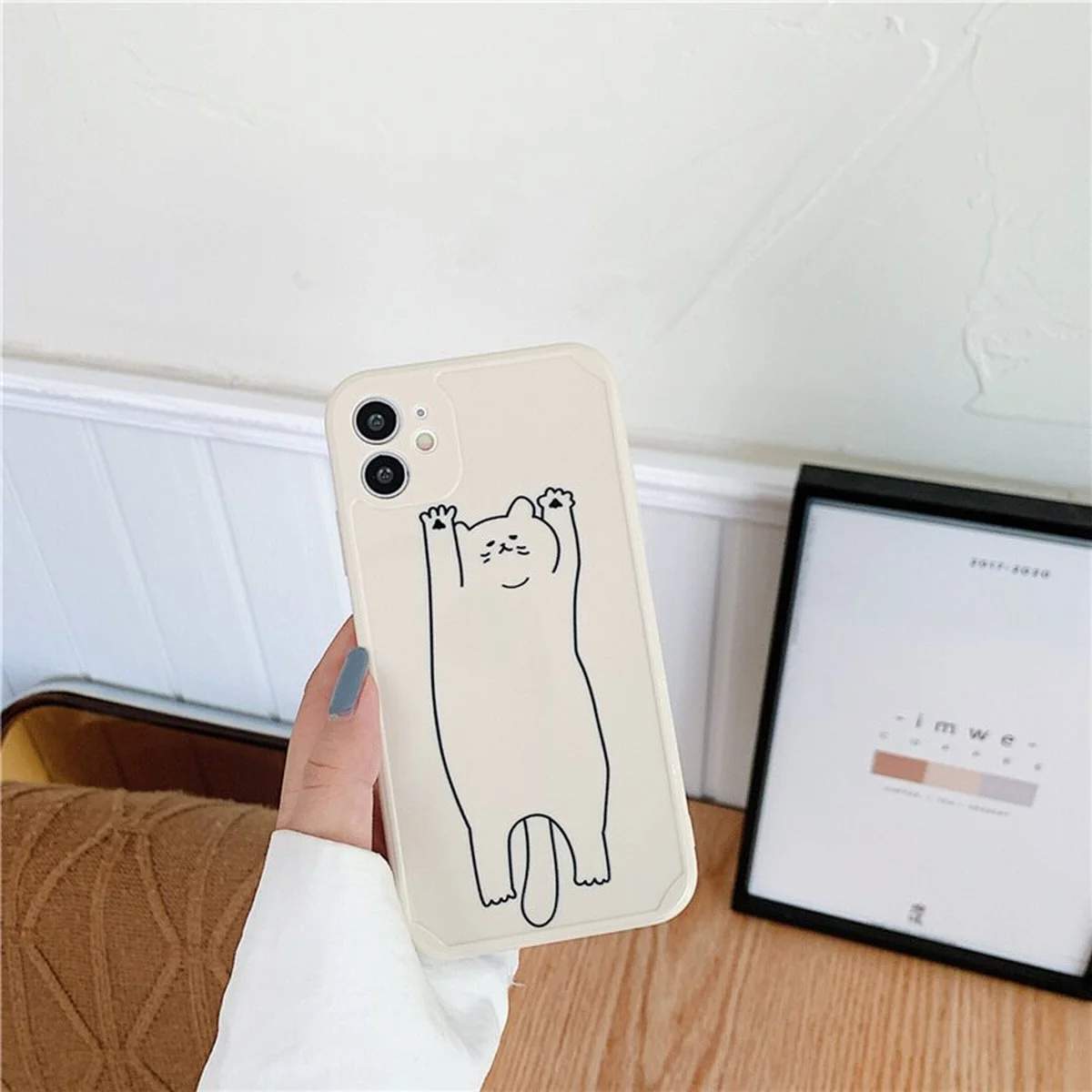 Силиконовый чехол "Mini Cute" Котэ для iPhone 12