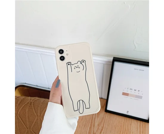 Силиконовый чехол "Mini Cute" Котэ для iPhone 12