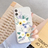 Силіконовий чохол "USLION" Colorful flowers для iPhone 12 Pro / 12