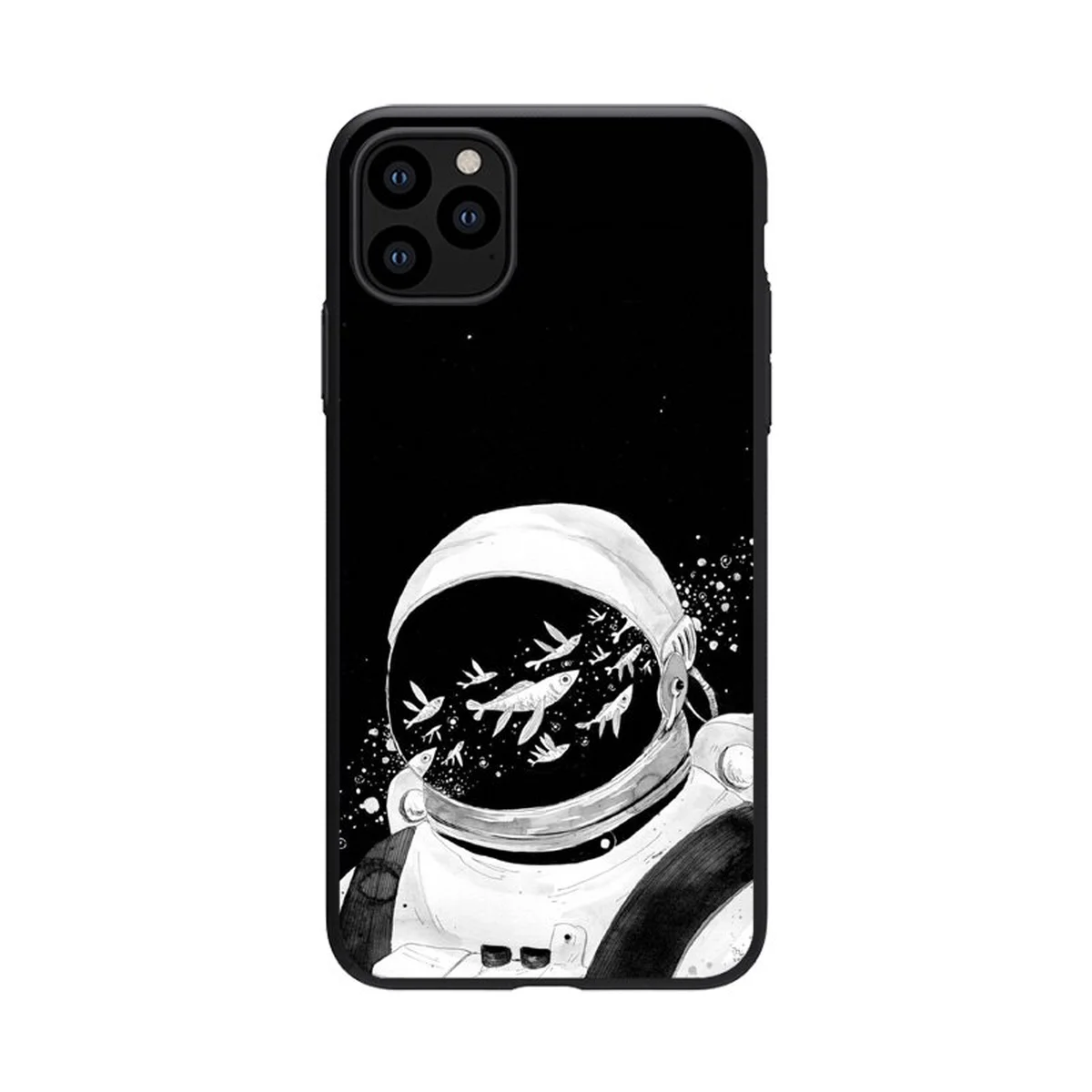 Силиконовый чехол "Космические рыбы" для iPhone 12 Pro / 12