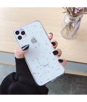 Силиконовый чехол прозрачный "Moskado" космос для iPhone 12 Pro / 12