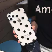 Силиконовый чехол "USLION" Black dots для iPhone 13 Pro