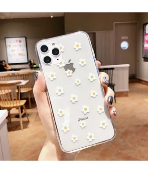 Силіконовий чохол "USLION" Ромашки для iPhone 13 Pro