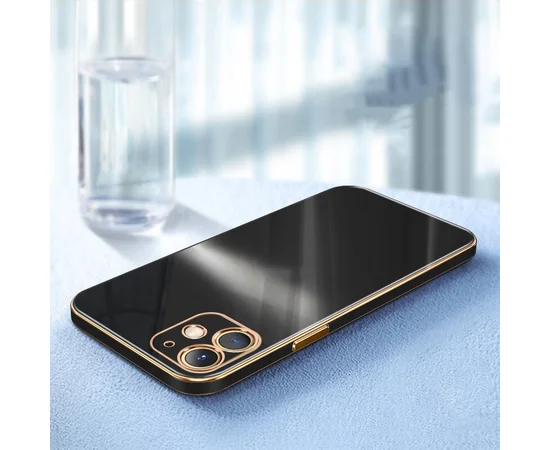 Силиконовый чехол "XINLI" черный для iPhone 12