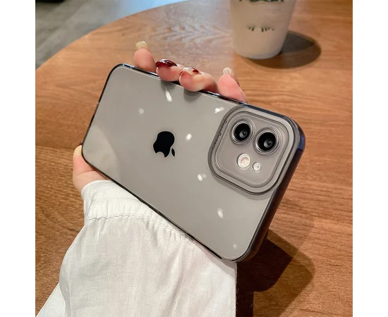 Силиконовый чехол "Shockproof Protection" черный для iPhone 12