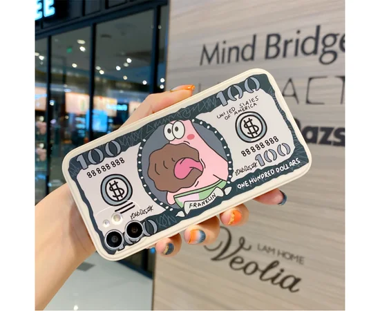 Силиконовый чехол "Dollars" Патрик для iPhone 12