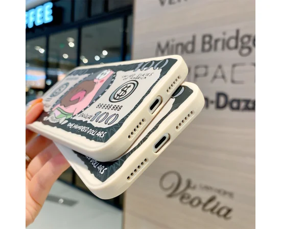 Силиконовый чехол "Dollars" Патрик для iPhone 12