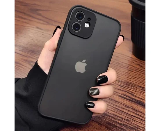 Силиконовый чехол "Armor Matte Cover" для iPhone 12 Черный