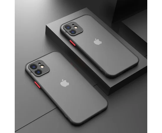 Силиконовый чехол "Armor Matte Cover" для iPhone 12 Черный