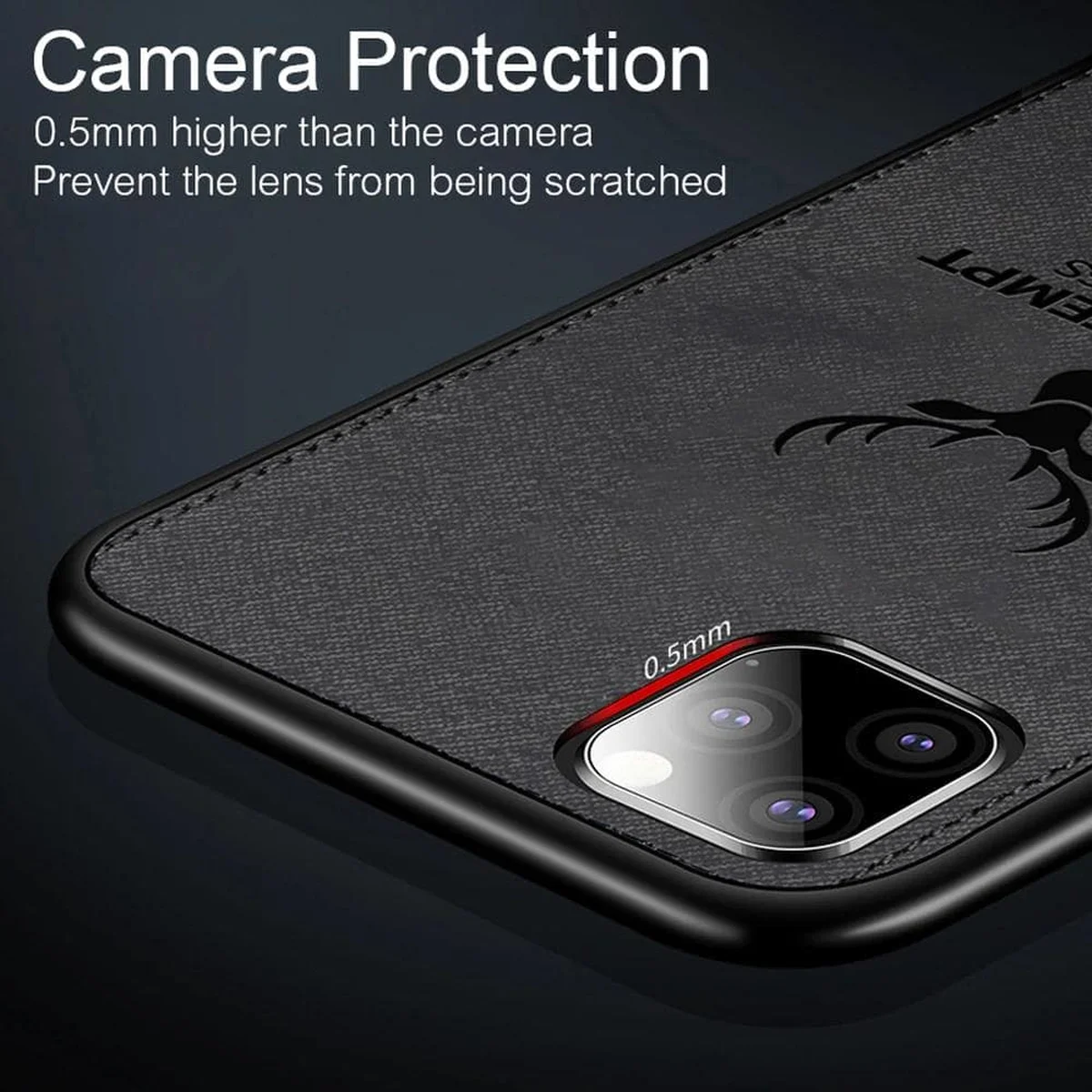 Силиконовый чехол "DEER" черный для iPhone 13 Pro