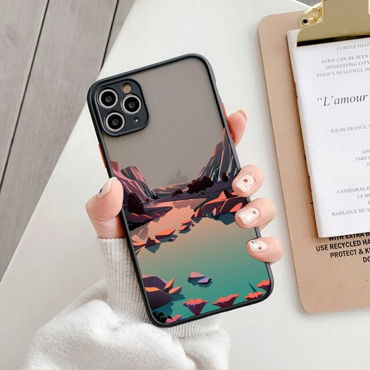 Противоударный чехол "Hand Painted" №1 для iPhone 12 Pro