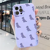 Силіконовий чохол "Dinosaur" фіолетовий для iPhone 13 Pro