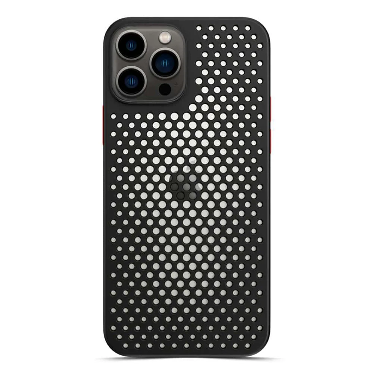 Силиконовый чехол "Cooling Case" черный для iPhone 12 Pro / 12