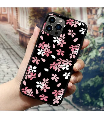 Силиконовый чехол "3D flowers" для iPhone 13 Pro
