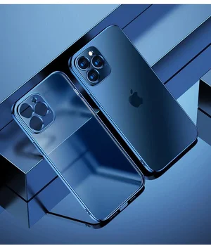 Силіконовий "Royal style" синій чохол для iPhone 12 Pro