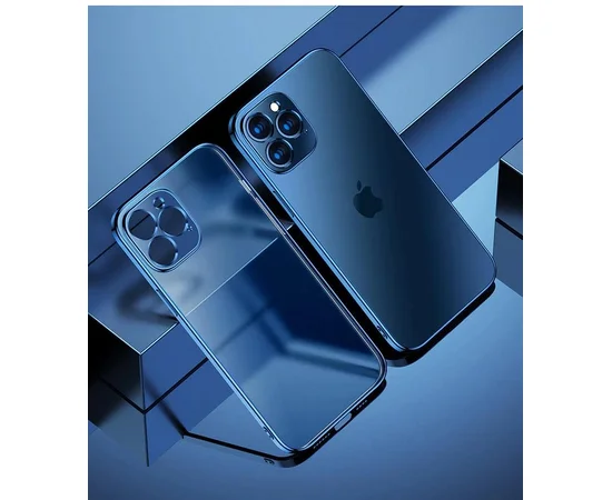 Силиконовый "Royal style" синий чехол для iPhone 12 Pro