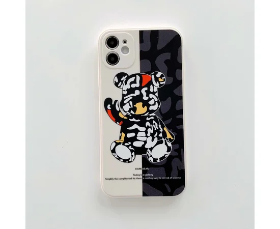 Силиконовый чехол "Army Bear" светлый для iPhone 12 Pro