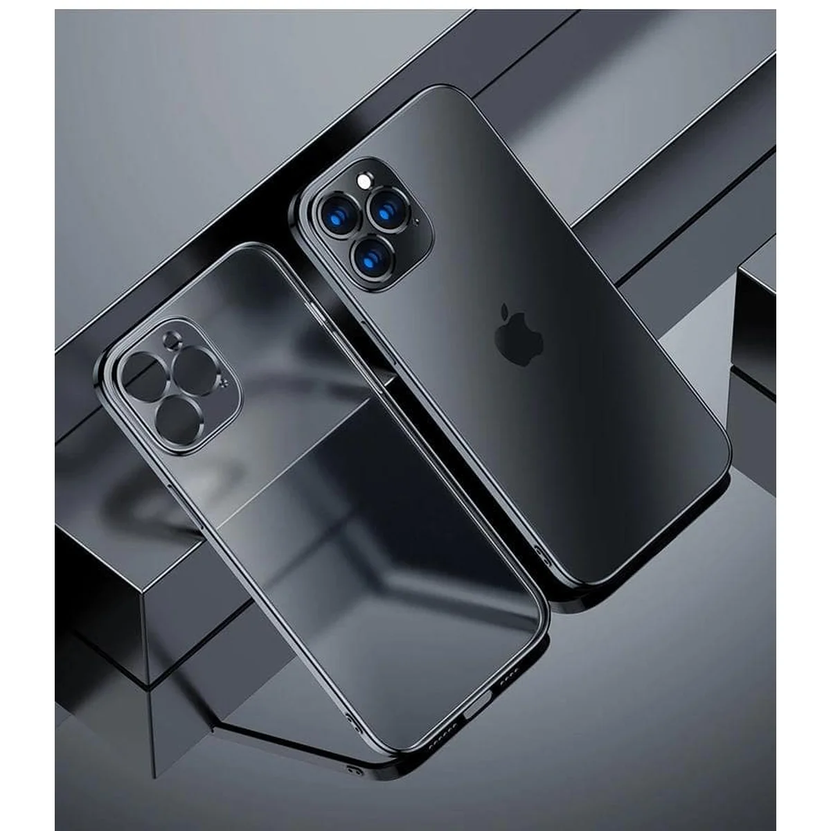 Силіконовий "Royal style" чорний чохол для iPhone 12 Pro