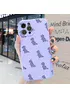 Силиконовый чехол "Dinosaur" фиолетовый для iPhone 13 Pro
