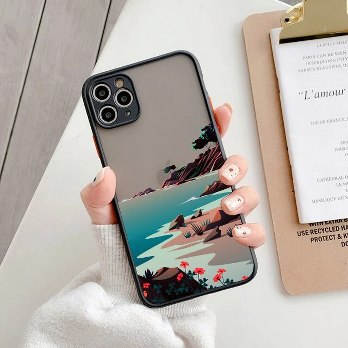 Противоударный чехол "Hand Painted" №2 для iPhone 12 Pro