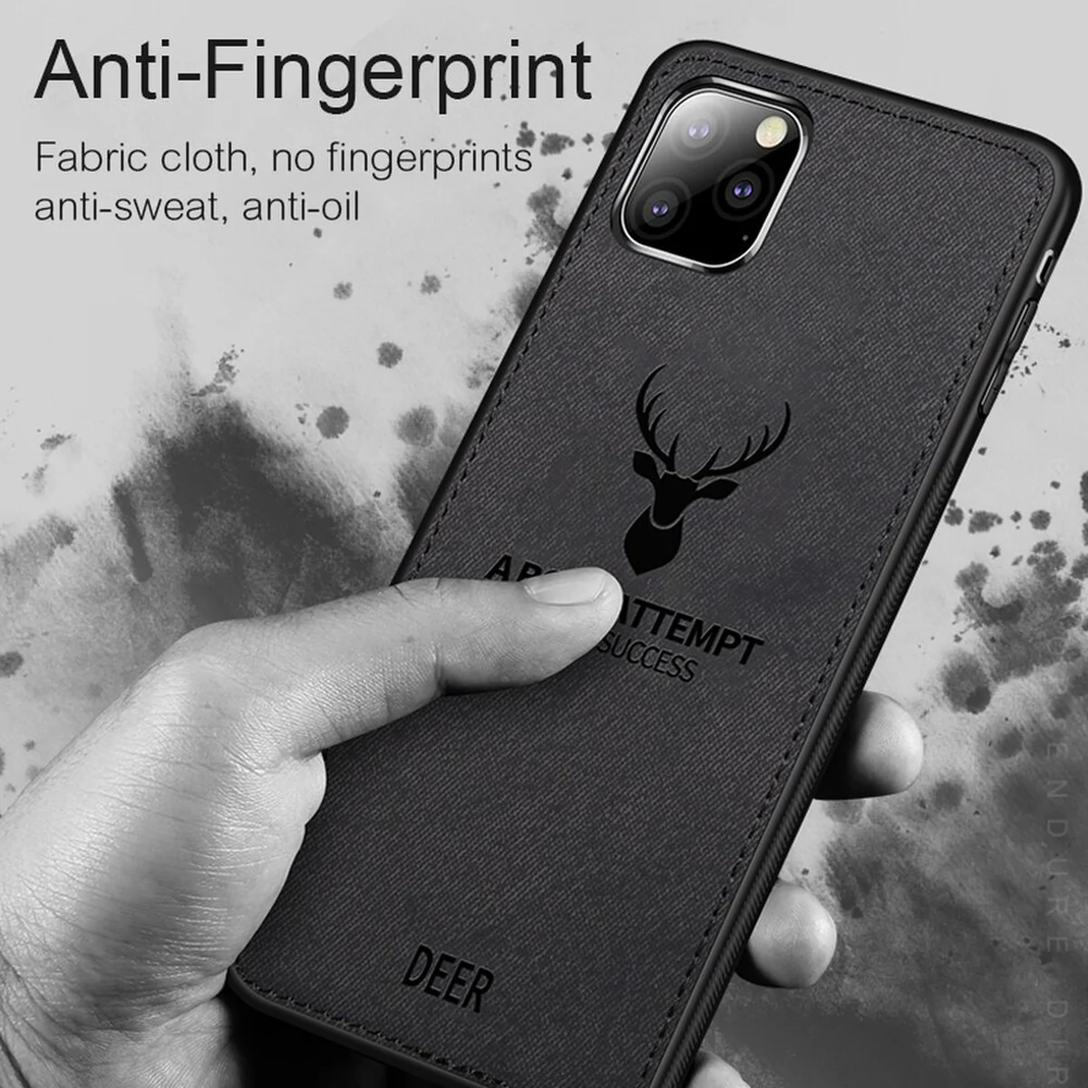 Силиконовый чехол "DEER" черный для iPhone 11 Pro
