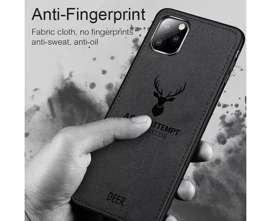 Силиконовый чехол "DEER" черный для iPhone 11 Pro