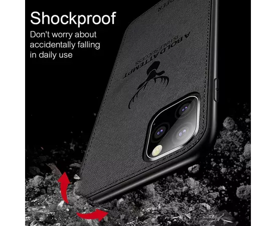 Силиконовый чехол "DEER" черный для iPhone 11 Pro