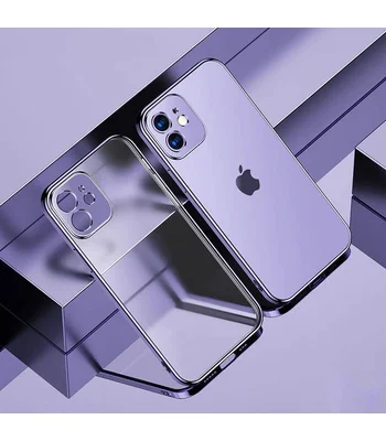 Силіконовий "Royal style" фіолетовий чохол для iPhone 12