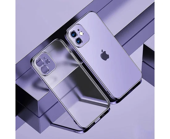 Силіконовий "Royal style" фіолетовий чохол для iPhone 12