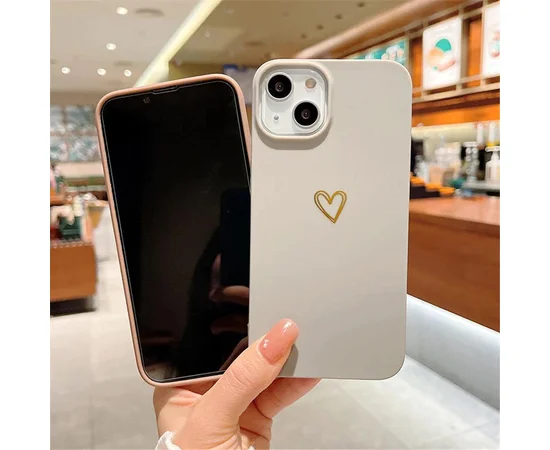 Силиконовый чехол "Love Heart" №1 для iPhone 13