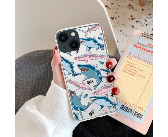 Силиконовый чехол "Shark" №2 для iPhone 13