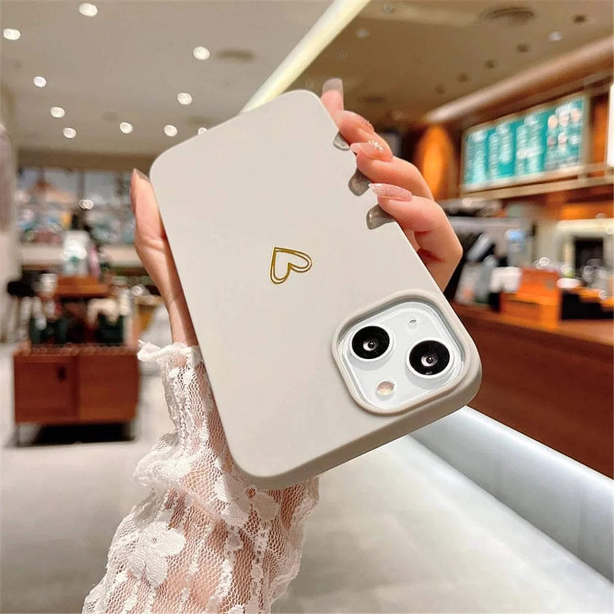 Силиконовый чехол "Love Heart" №1 для iPhone 13