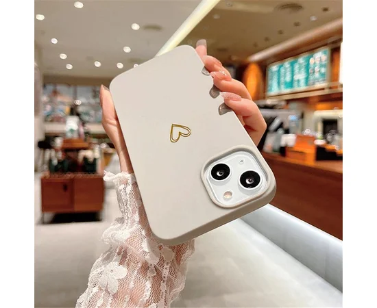Силиконовый чехол "Love Heart" №1 для iPhone 13